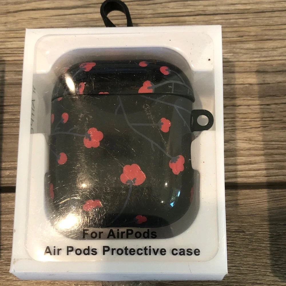Stylish AirPods Protective Case with carabiner